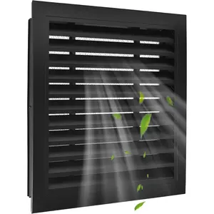18" X 18" Aluminum Gable Vent with Screen, Never Rust Gable Vents for Shed，Reducing Indoor Temperature - Ideal for Wall, Attic,Shed,Door, and Shipping Container，Vent Opening: 16" x 16"