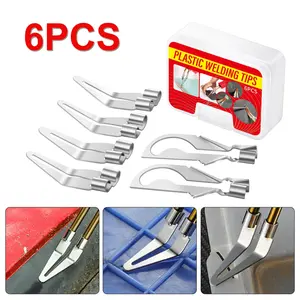 Plastic Welding Tool Kit, Plastic Welder Multi-use Elbow Wear Resistant and Durable Hot Cut Soldering Iron Smoothing Head Welding Head, Welding Accessories