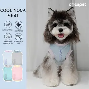 Cooling Summer Dog Shirt for Small Breeds – 2-Leg Design, Breathable Colorblock Tee for Bichon, Schnauzer, Puppies, Wholesale