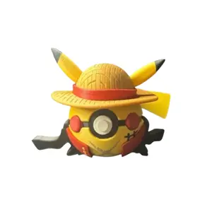 Luffy Pikachu Poke Ball - Inspired 3D Printed Collectible