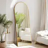 CONCETTA 2 SIZE Arched Full Length Mirror, Full Body Standing Mirror Floor Mirrors, Gold