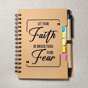 Mini Notebook with Ballpoint Pen, 1 Count Inspirational Gift, Suitable for Easter, Mother's Day, Birthdays, Anniversaries, As a Gift, Spiral Notebook Journal