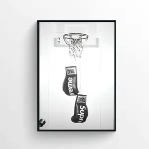 Hypebeast Boxing Poster, Black And White Poster, Gift Poster, Sport Poster- Unframe