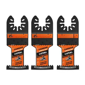 Expert Carbide Oscillating  , Curved Carbide Edge Multitool , Oscillating Tool  for Heavy-Duty Metal, , Rebar and Copper, 3-Pack