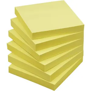 Sticky Notes 3x3 Self-Stick Notes Pads with 6 Bright Colors, Easy to  for Office, School, , 6 Pads/Pack, 100 Sheets/Pad (Yellow)