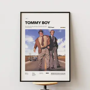 Tommy Boy Poster, 1995 Peter Segal Film Tommy Boy Print, Chris Farley Poster, David Spade Poster, Comedy Movie Wall Art Idea