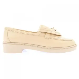 Pre-owned CHANEL Lambskin Small Leather Goods Turnlock Moccasin Loafers