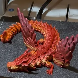 Winged Beast large Flexi Dragon Toy