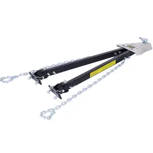 Universal compatible RV tow bar, 2-inch coupler with a rated load of 5000 pounds, flat T-shaped traction with adjustable width, rust resistant and durable