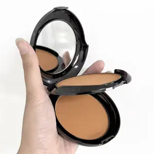 MAGIGIRL Waterproof Matte Pressed Powder Compact - 2-in-1 Facial Contouring Powder & Setting Solution, Matte Buildable Contour, Cosmetics Products for All Skin Types, Oil Control, Long-Lasting, Natural Smooth Finish, With Puff for Flawless Makeup