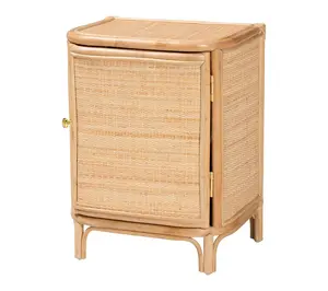 bali & pari Kiara Natural Rattan Nightstand bali & pari Kiara Natural Rattan Nightstand
