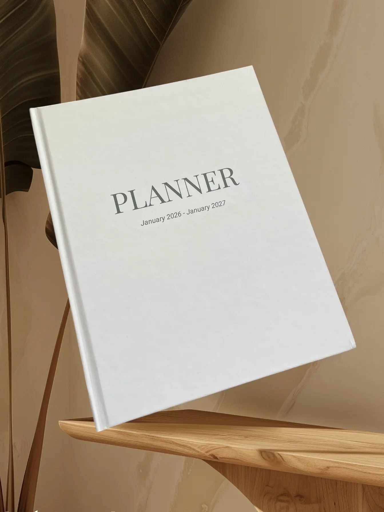 2026 Luxe Weekly Planner – Minimalist Hardcover, Self-Care & Productivity Journal