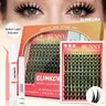 Blinkora Cosmetic Eyelash Extension Cluster Lashes Kit - 10-16mm Thin Band Pre-spike Wispy Dramatic Lashes, Waterproof, Long-Lasting, Beginner-Friendly DIY Set with Bond, Seal, Remover & Applicator