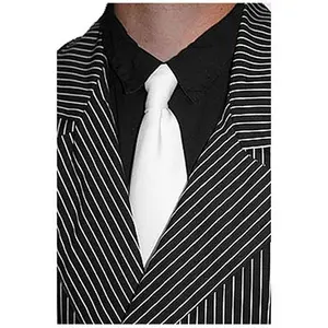 White Gangster Tie for Men