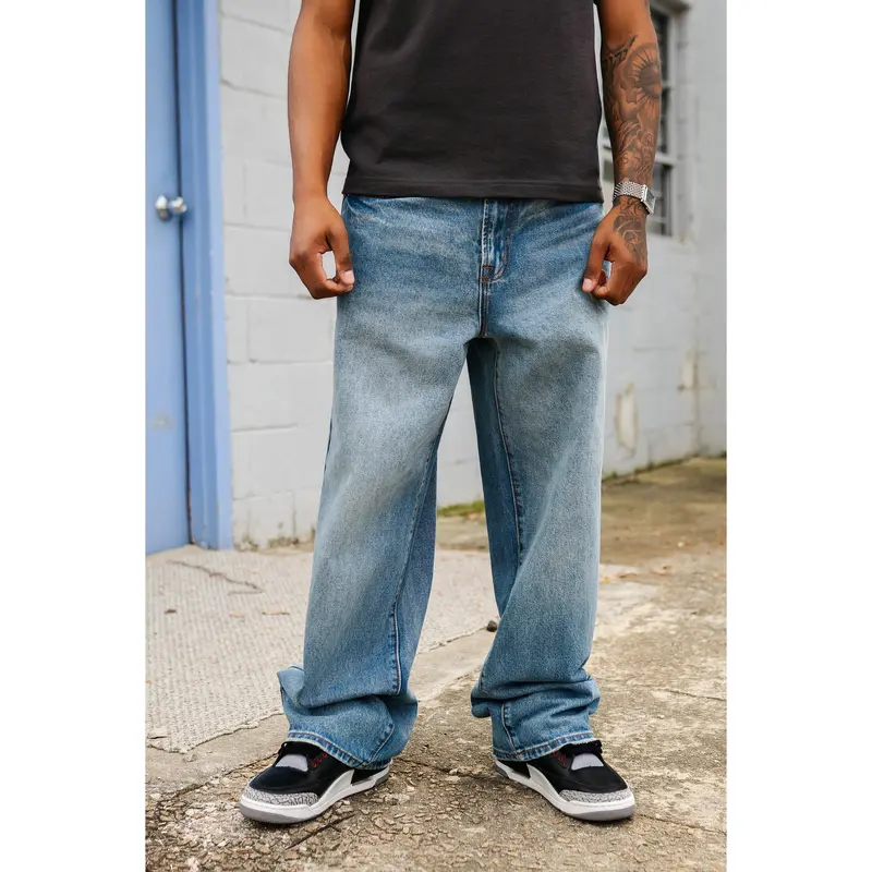 anchor blue jeans beyond baggy - TikTok Shop
