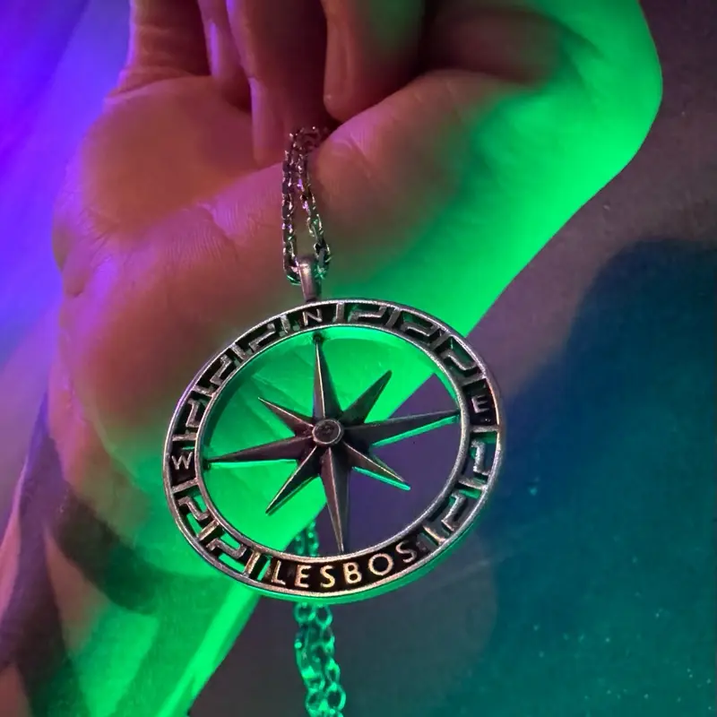 Lesbian Compass Origin Pendant