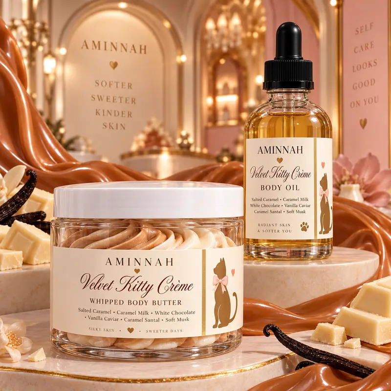 Sweet Kitty creme Whipped Body Butter Moisturizer Nourishing with Shea Butter & Vitamin E for Soft Supple Skin