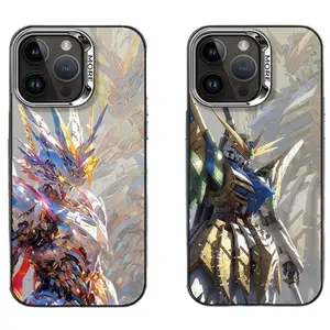 Cool Anime Gundam Mecha Manga Black Phone Cases For iPhone 17 16 15 14 13 12 11 Promax Pro Air Plus Shockproof Protective Cover Protection
