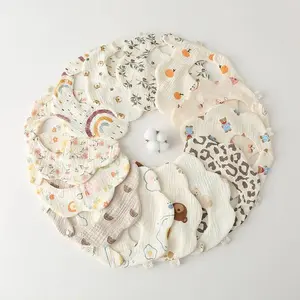 Soft Organic Cotton Bibs - Ultra-Soft, All-Natural, Durable, Color-Lasting, Suitable for Babies, Soft and Stylish Design