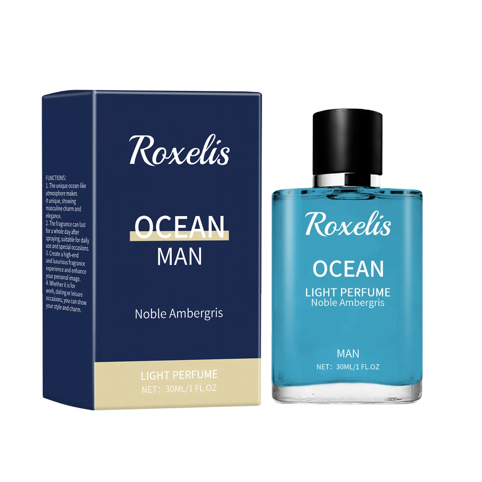 Ambergris - Infused Ocean Eau de Toilette: Unlock Masculine Allure Long - Lasting Oceanic Allure Men's Ambergris Perfume Discover the Allure of the Ocean in a Bottle of Eau de Toilette Charming Glamorous Natural Tempting  Alluring Perfume