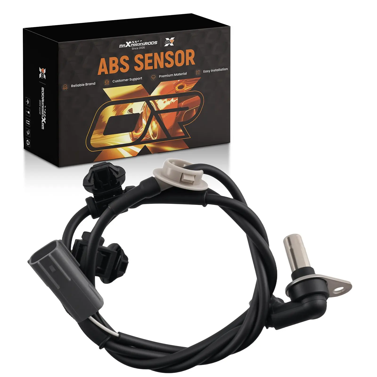 maXpeedingrods ABS Wheel Sensor with ABS Detection, Front Left Driver Side, Compatible for Mazda CX-9 2007-2014 L2064373XC