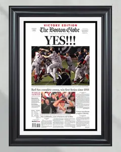 2004 Red Sox World Series Baseball Champions  Newspaper Cover Print Fenway Park
