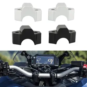 Adjustable Raised Handlebar Mount for Yamaha Xsr900 2016, Aluminum Alloy Expanding Clamp Adapter, Motorcycle Handlebar Extension