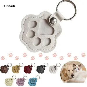 Pet Hair Storage Keychain, Paw Shaped Fur Keepsake, Dog Cat Hair Collector, Commemorative Gift for Pet Enthusiasts, Unique Souvenir