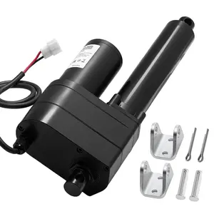 VEVOR 12V Linear Actuator, 6 Inch Ultra Heavy-Duty 2023lbs/9000N Linear Motion Actuator, IP65 Waterproof 0.2"/s with Mounting Brackets for Industrial Machinery Vessels, Heavy Lifting Systems