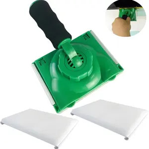 Paint Edge Trimmer Edge Trim Precision Plus Two Replace Pads | Corner Access Corner Walls & Ceilings Pad Painter | Edge Painting Tool with Pad Refills Dual Replacement Pads | Paint Edger for Wall Painting | Paint Pad Applicator（Green）
