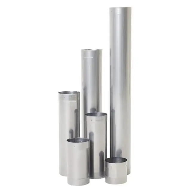 12 x 48 in. Rhino Rigid 316L Stainless Steel Chimney Liner with Adapters for Pumps, Plumbing Pipes & Fittings (Tools & Hardware)