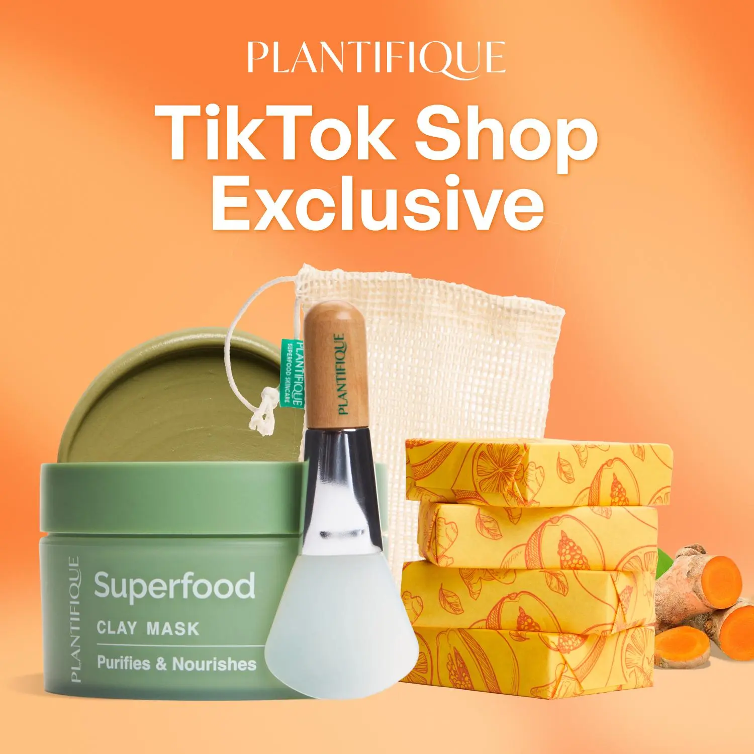 Clear & Bright Complexion - 4 soaps + Net