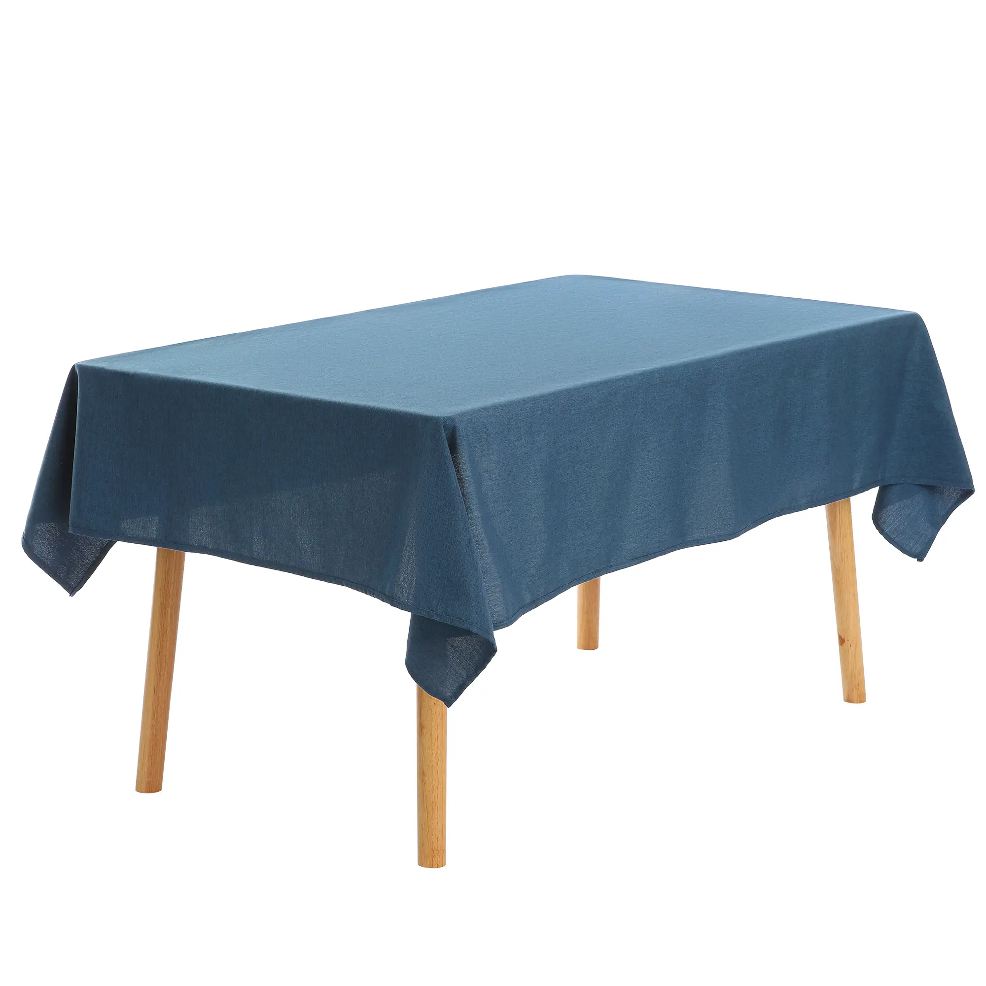 REGALWOVEN 1 Pack Cotton Linen Tablecloth, Waterproof Wrinkle Free Table Cover for Kitchen Dining
