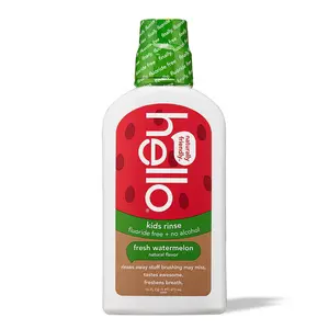 hello kids watermelon fluoride free mouthwash