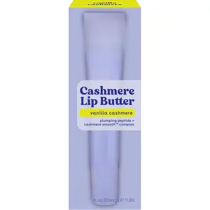 eos Cashmere Lip Butter, Vanilla Cashmere, eos Lip Butter with Plumping Peptides For Smooth Lips, 0.35 fl oz