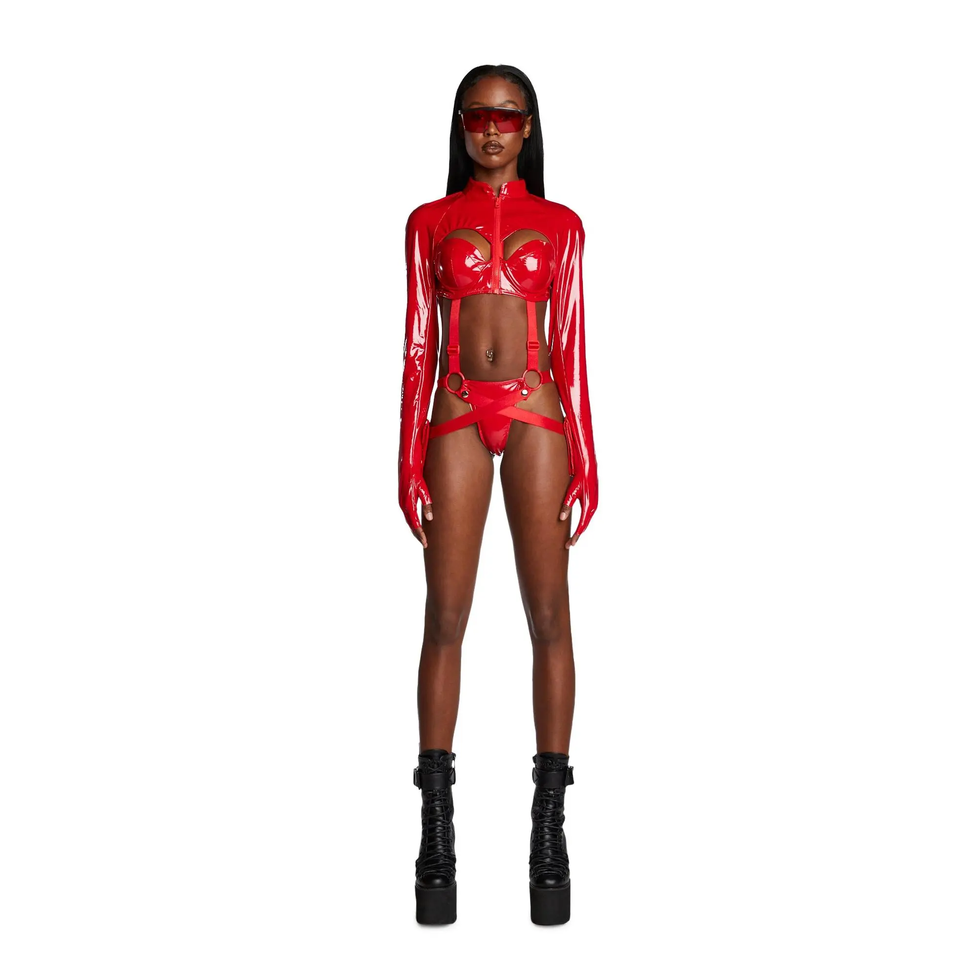 Sci Fi Babe Costume Set - Red Sci Fi Babe Costume Set - Red