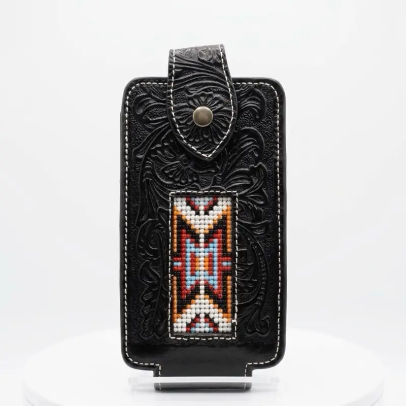 Premium Western Leather Cellphone Case - Customized Mobile Phone Accessories, Casing, Cover, Protector with Drop Protection Functionality