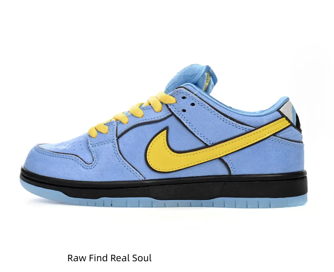 All Season Matte Light Blue Suede Low Top Pastel Contrast Skate Sneakers, Lateral Shock Absorbing Foam Midsole, Striking Yellow Accent Cartoon Moon Heel Detail Full Blue Anti Slip Rubber Outsole