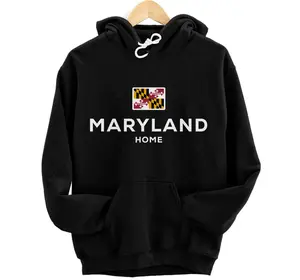 Personalized Maryland United States Flag Home Pride Pullover Hoodie