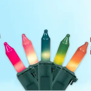 Northlight Mini Christmas Lights - Pastel Multicolor - 7' Green Wire - 35ct