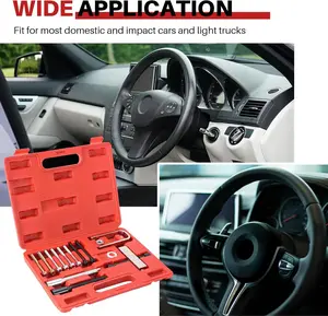 Automotive Car Steering Wheel Puller Compressor Remover Set| Steering Wheel Lock Plate Removal Tool Kit