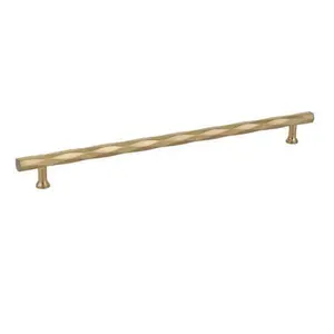 Emtek  12 in. Center to Center Tribeca Cabinet Pull, Satin Brass