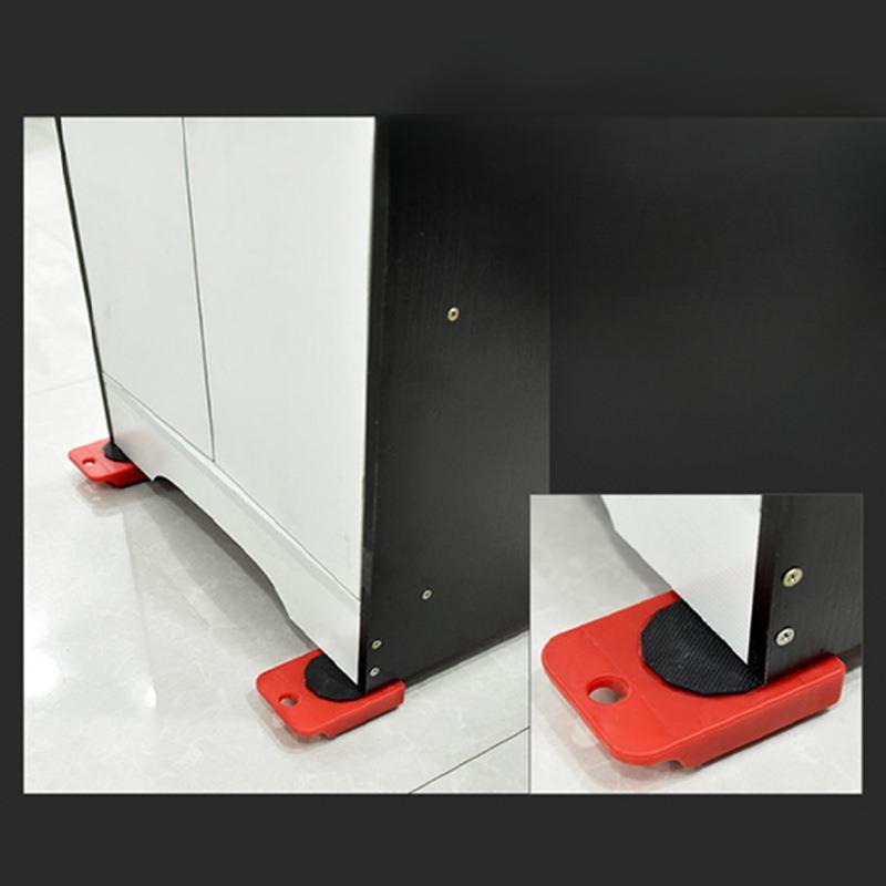 Furniture Mover Tool & Heavy Duty Moving Sliders Set, 360° Rotating Wheels Up to 220 lbs, Smooth Glide Non-Scratch Design for Hardwood Floors, Home & Office Heavy Objects Moving