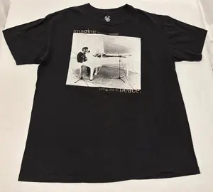 Beatles John Lennon Imagine All The People T-Shirt (Large)
