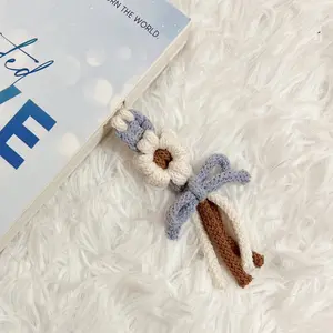 Boho Floral Daisy Macrame Bookmarks / Keychains