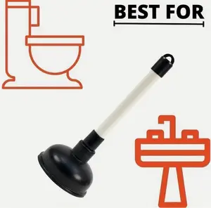 Powerful Suction 4in Sink Drain Plunger, Heavy Duty Clog Remover Tool, Practical Unblocking Tool for Household Kitchen and Bathroom Sink Drains