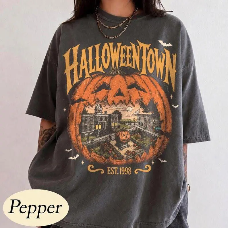 Comfort Colors Halloweentown Est 1998 TShirt, Halloweentown University, Retro Halloweentown T-Shirt, Cute Fall T-Shirt, Halloween Graphic Tee