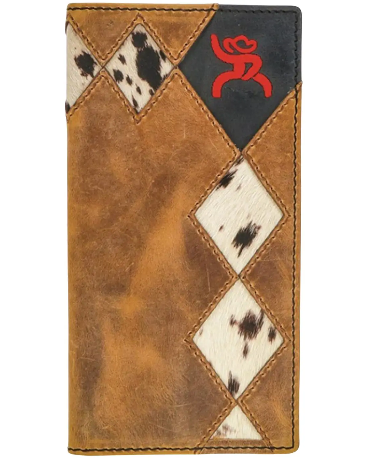 Hooey Men's Men'S Roughy Crazy Horse Rodeo Wallet - Rw004-Tnbk