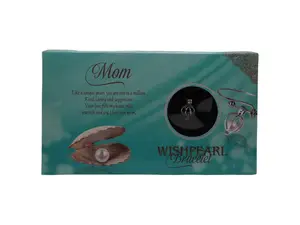 Wishpearl "MOM" Bracelet Gift Set with Real Freshwater Pearl Includes Message Card Elegant Jewelry Gift for Mother Mom-to-Be Stepmom