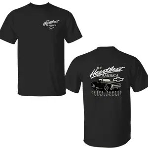Chevy Truck The Heartbeat of America 2 Sides T-shirt, Old School Chevy Shirt, Classic Chevy Truck Shirt, 100% Cotton,